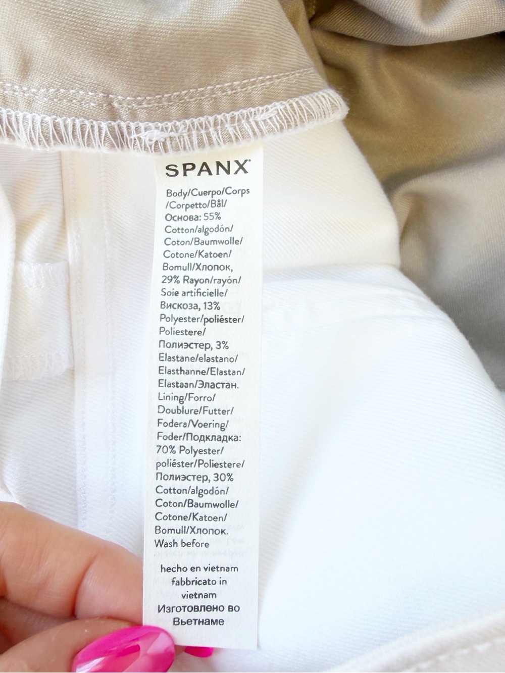 NWT SPANX Stretch Twill Cropped Wide Leg Pant Large Bright White 1X - Picture 13 of 14